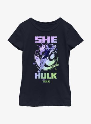 Marvel She-Hulk Hero Gradient Youth Girls T-Shirt