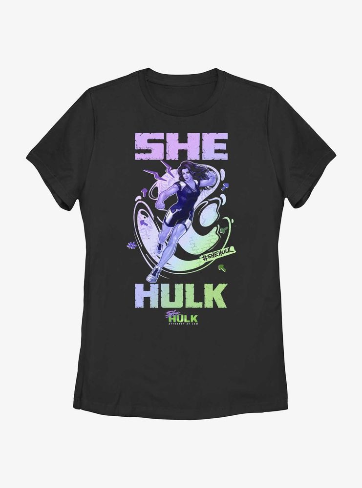 Marvel She-Hulk Hero Gradient Womens T-Shirt