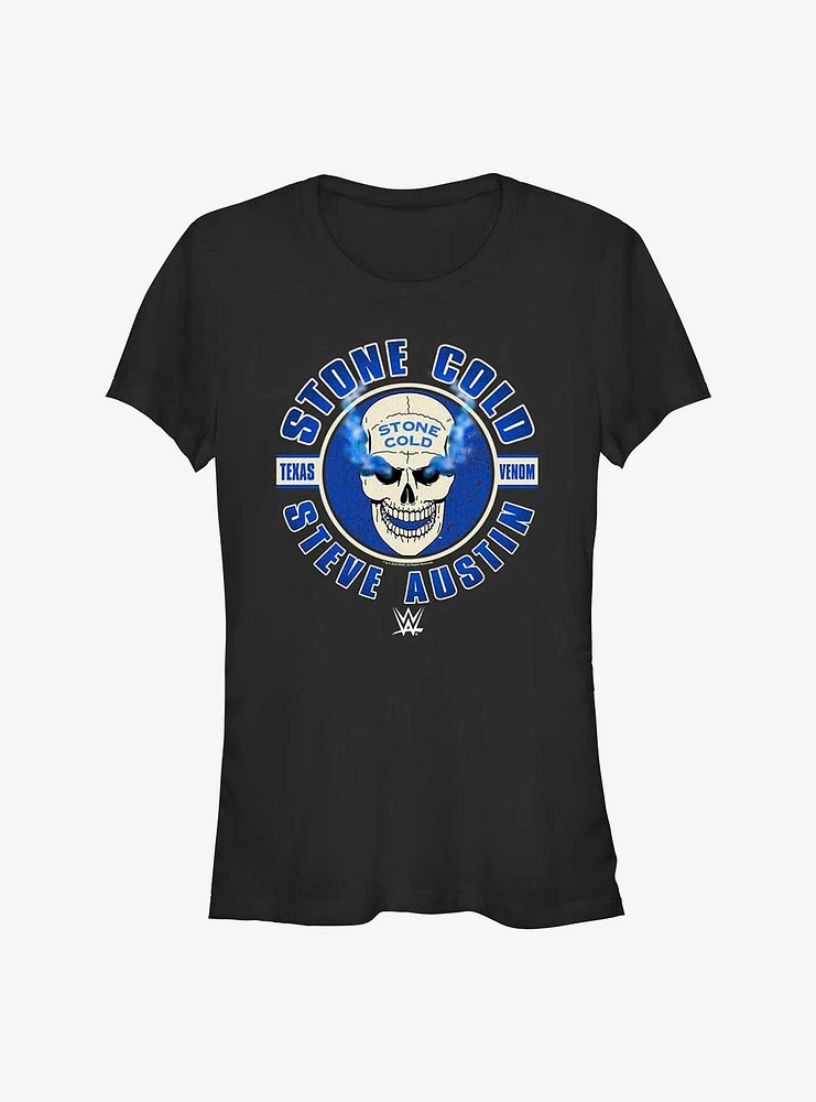 WWE Stone Cold Steve Austin Circle Logo Girls T-Shirt