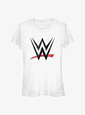 WWE Distressed Logo Girls T-Shirt