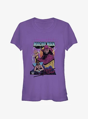 WWE Macho Man Randy Savage Retro Girls T-Shirt