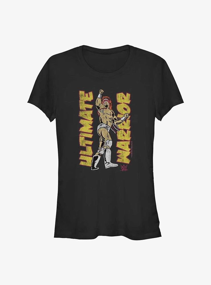 WWE Ultimate Warrior Retro Portrait Girls T-Shirt