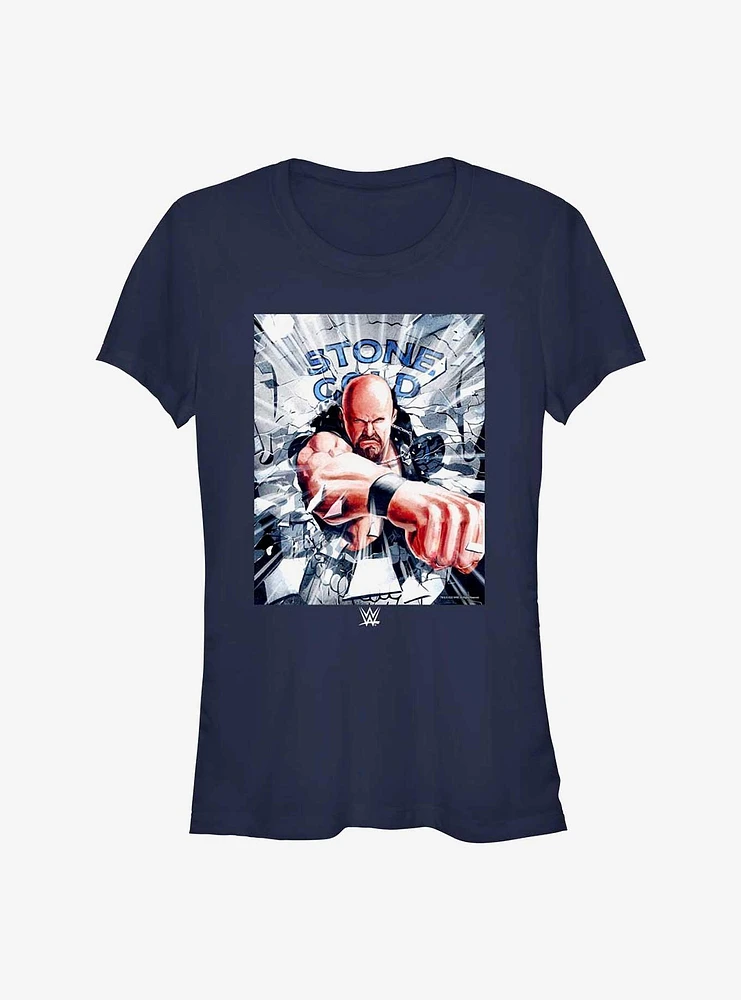 WWE Stone Cold Steve Austin Poster Girls T-Shirt