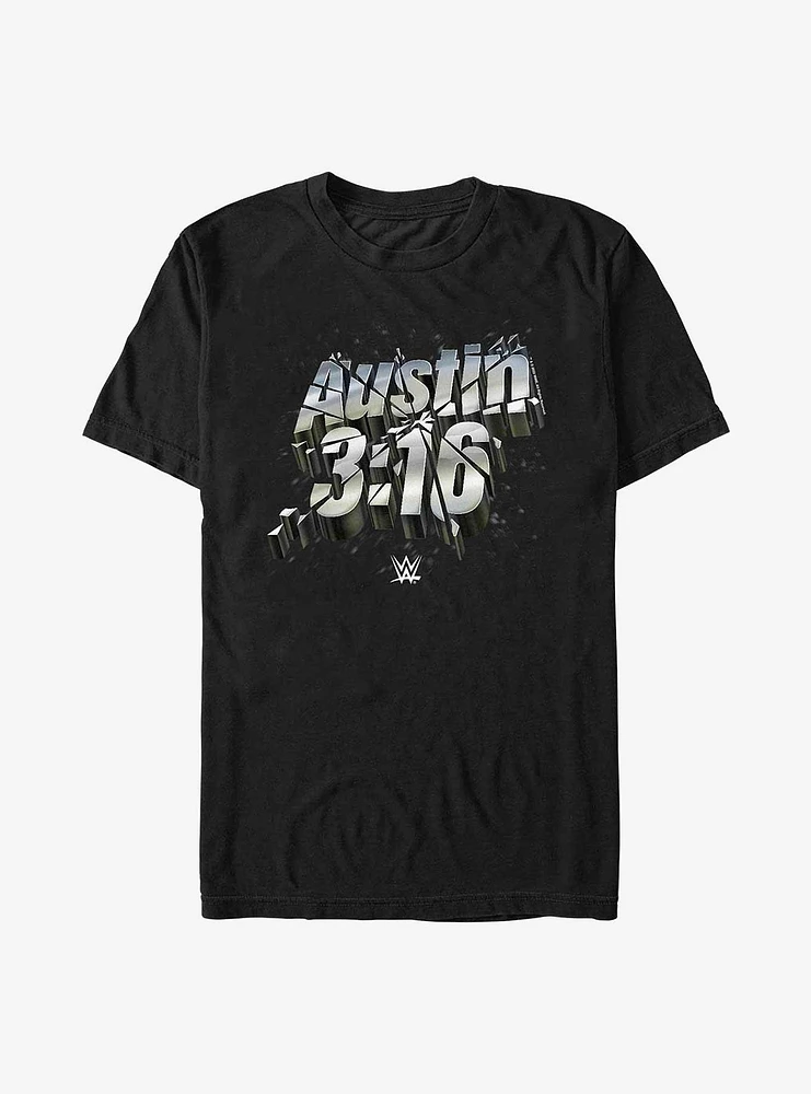 WWE Stone Cold Steve Austin 3:16 Shattered Logo T-Shirt