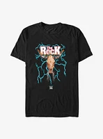 WWE The Rock Lightning Bull Skull Logo T-Shirt