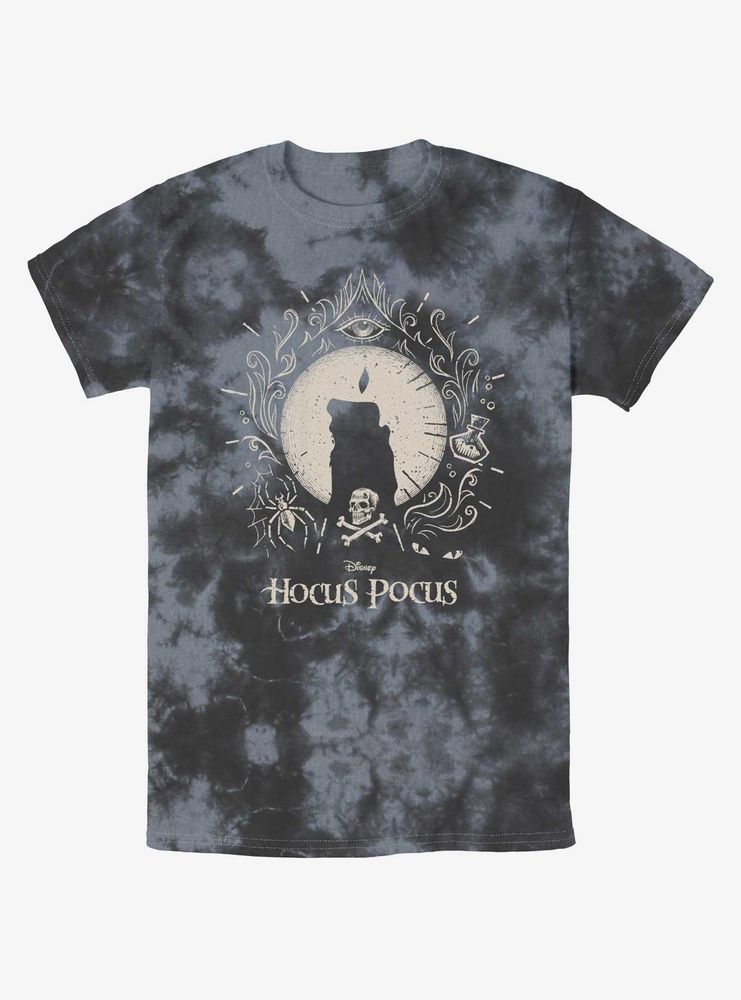 Disney Hocus Pocus Black Flame Tie-Dye T-Shirt