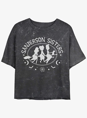 Disney Hocus Pocus Sanderson Bed and Breakfast Mineral Wash Womens Crop T-Shirt