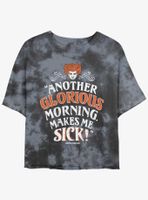 Disney Hocus Pocus Winnie Another Glorious Morning Tie-Dye Womens Crop T-Shirt