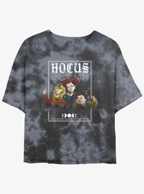 Disney Hocus Pocus The Sanderson Sisters Tie-Dye Womens Crop T-Shirt