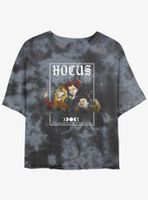 Disney Hocus Pocus The Sanderson Sisters Tie-Dye Womens Crop T-Shirt