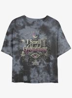 Disney Hocus Pocus I Smell Children Tie-Dye Womens Crop T-Shirt