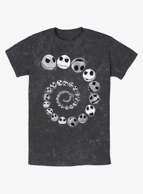 Disney The Nightmare Before Christmas Jack Emotions Spiraling Mineral Wash T-Shirt