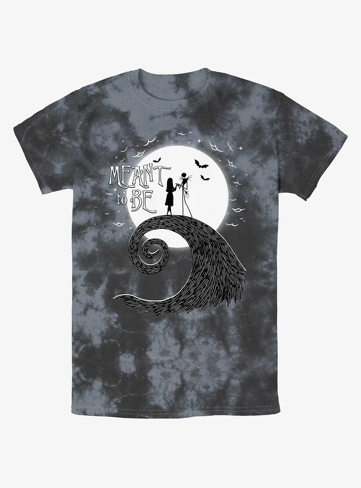 Disney The Nightmare Before Christmas Jack and Sally Meant To Be Tie-Dye T-Shirt