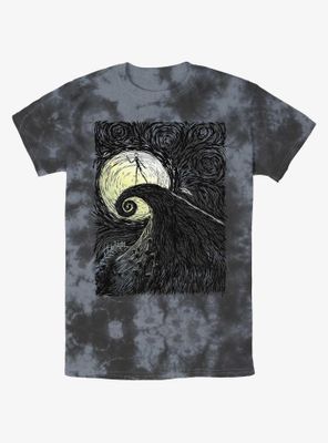 Disney The Nightmare Before Christmas Jack On Spiral Hill Tie-Dye T-Shirt