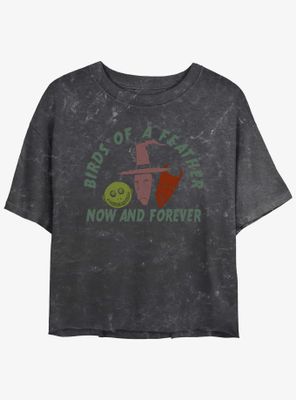 Disney The Nightmare Before Christmas Now and Forever Lock, Shock, & Barrel Mineral Wash Womens Crop T-Shirt