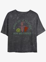 Disney The Nightmare Before Christmas Now and Forever Lock, Shock, & Barrel Mineral Wash Womens Crop T-Shirt