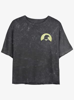 Disney The Nightmare Before Christmas Oogie Boogie Pocket Mineral Wash Womens Crop T-Shirt