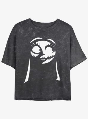 Disney The Nightmare Before Christmas Sally Mineral Wash Womens Crop T-Shirt
