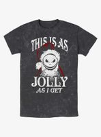 Disney The Nightmare Before Christmas Jolly Santa Jack Mineral Wash T-Shirt