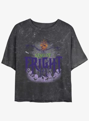 Disney The Nightmare Before Christmas King of Fright Mineral Wash Womens Crop T-Shirt