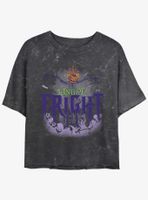 Disney The Nightmare Before Christmas King of Fright Mineral Wash Womens Crop T-Shirt