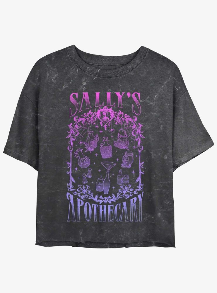 Disney The Nightmare Before Christmas Sally's Apothecary Mineral Wash Womens Crop T-Shirt