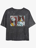 Disney The Nightmare Before Christmas Sally Comic Mineral Wash Womens Crop T-Shirt