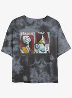 Disney The Nightmare Before Christmas Sally Comic Tie-Dye Womens Crop T-Shirt