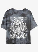 Disney The Nightmare Before Christmas Sally Scream Queen Tie-Dye Womens Crop T-Shirt