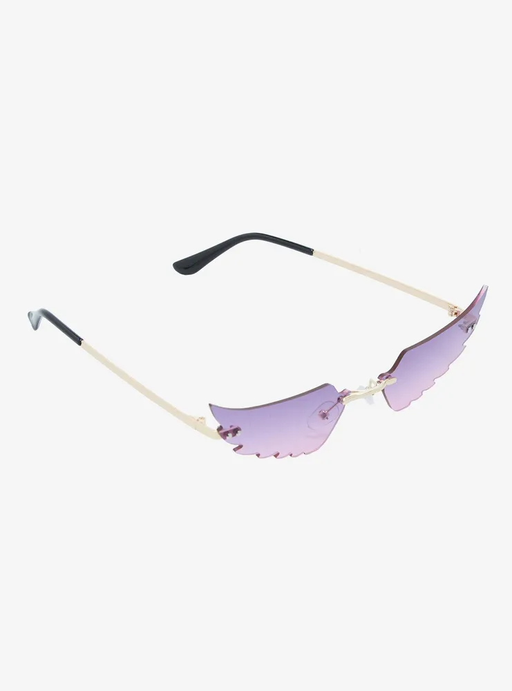 Colored Plastic Cat-Eye Sunglasses
