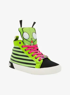 Invader Zim GIR Stripe Hi-Top Sneakers