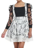 Thorn & Fable Through The Looking Glass Art Suspender Skirt