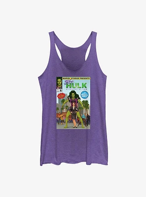 Marvel She-Hulk Comic Cover Womens Tank Top