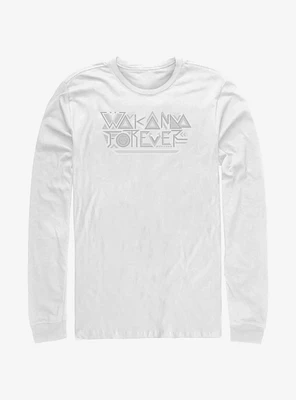 Marvel Black Panther: Wakanda Forever Pattern Long-Sleeve T-Shirt