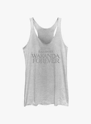 Marvel Black Panther: Wakanda Forever Logo Womens Tank Top