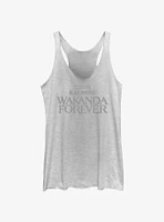 Marvel Black Panther: Wakanda Forever Logo Womens Tank Top