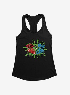 Double Dare Red Vs Blue Womens Tank Top