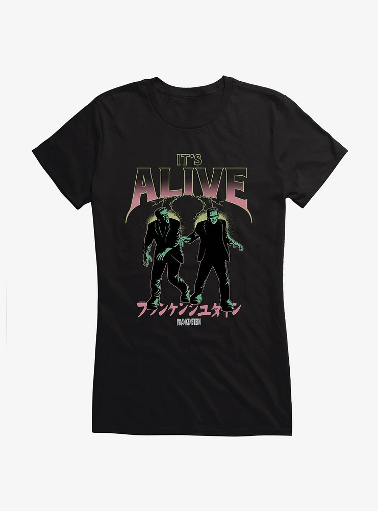 Universal Monsters Frankenstein It's Alive Girls T-Shirt