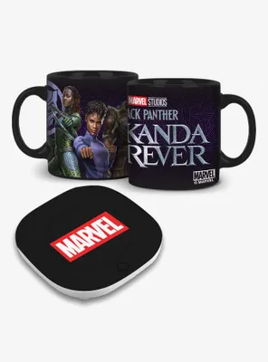 Marvel Black Panther Wakanda Forever Mug Warmer With Mug