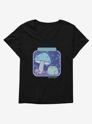 Rainylune Sprout The Frog Mushroom Jar Womens T-Shirt Plus