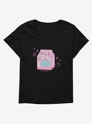 Rainylune Sprout The Frog Strawberry Milk Womens T-Shirt Plus
