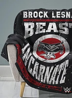 WWE Brock Lesnar Raschel Throw Blanket