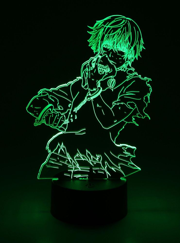 Otaku Lamps Tokyo Ghoul Ken Kaneki Acrylic Lamp