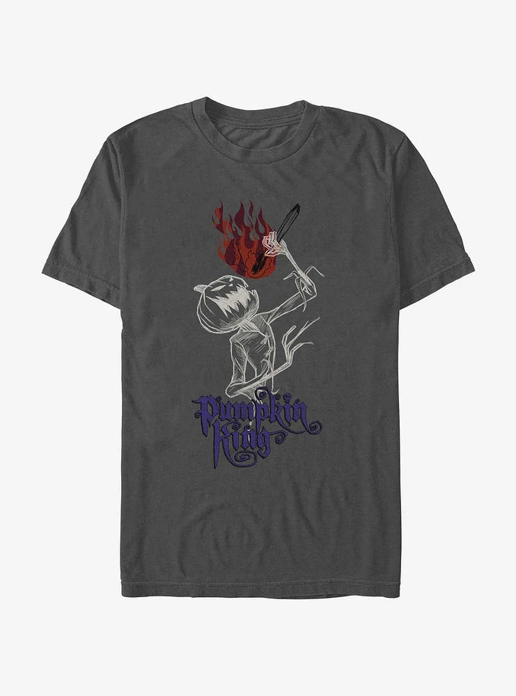 Disney The Nightmare Before Christmas Fire Eater Pumpkin King T-Shirt