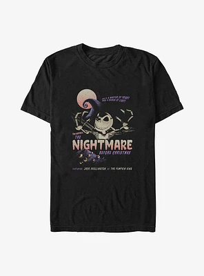 Disney The Nightmare Before Christmas Jack Master of Fright Poster T-Shirt