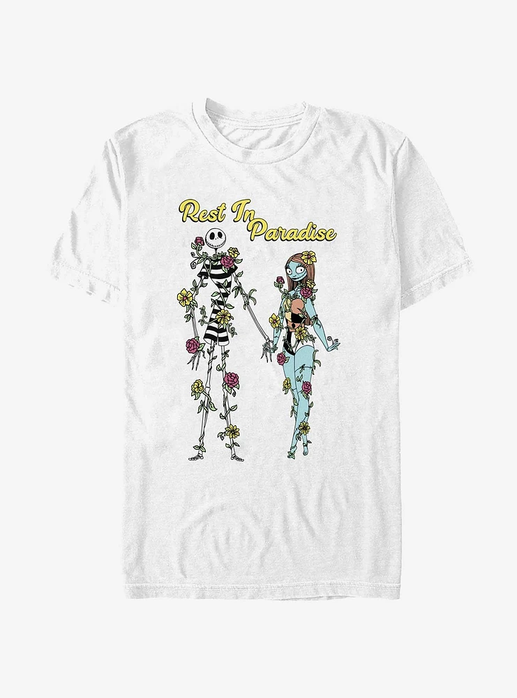 Disney The Nightmare Before Christmas Jack and Sally Rest Paradise T-Shirt