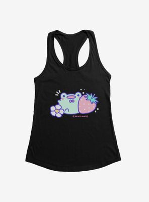 Rainylune Friend The Frog Strawberry Womens Tank Top