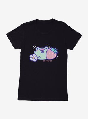 Rainylune Friend The Frog Strawberry Womens T-Shirt