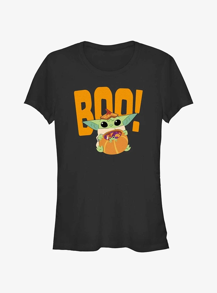 Star Wars The Mandalorian Grogu Boo Girls T-Shirt