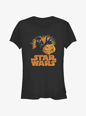 Star Wars Darth Pumpkin Girls T-Shirt